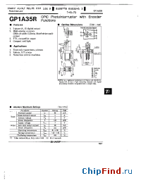 Datasheet GP1A35R manufacturer SHARP