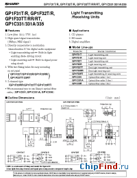 Datasheet GP1C331 manufacturer SHARP