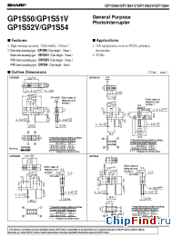 Datasheet GP1S50 manufacturer SHARP
