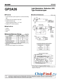 Datasheet GP2A26 manufacturer SHARP