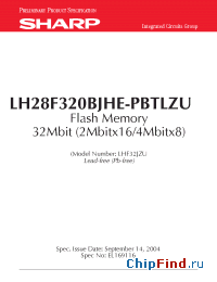 Datasheet H28F320BJE-PBTL90 manufacturer SHARP