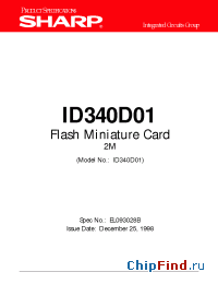Datasheet ID340D01 manufacturer SHARP