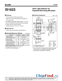 Datasheet IS1623 manufacturer SHARP
