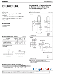 Datasheet IS1U60L manufacturer SHARP