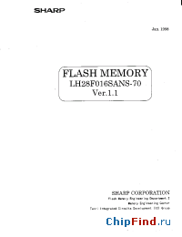 Datasheet LH28F016SANS manufacturer SHARP