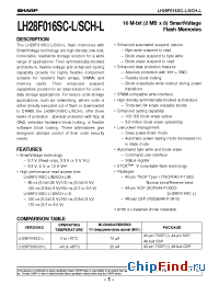 Datasheet LH28F016SCH-L manufacturer SHARP