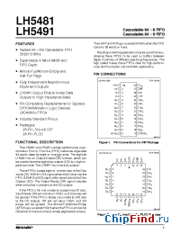 Datasheet LH5491 manufacturer SHARP