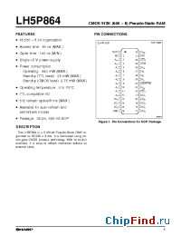 Datasheet LH5P864 manufacturer SHARP