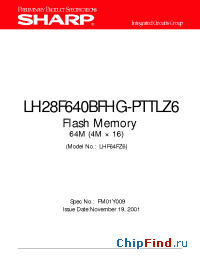 Datasheet LHF64FZ6 manufacturer SHARP