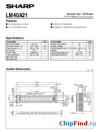Datasheet LM40A21 manufacturer SHARP