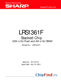 Datasheet LRS1361F manufacturer SHARP