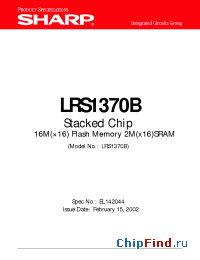 Datasheet LRS1370B manufacturer SHARP