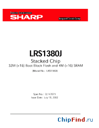 Datasheet LRS1380J manufacturer SHARP