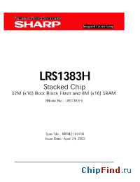 Datasheet LRS1383H manufacturer SHARP