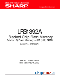 Datasheet LRS1392A manufacturer SHARP
