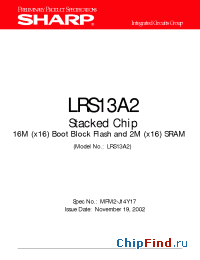 Datasheet LRS13A2 manufacturer SHARP