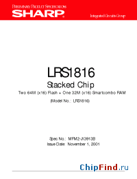 Datasheet LRS1816 manufacturer SHARP