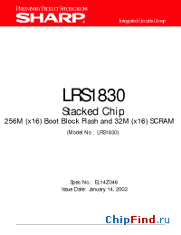 Datasheet LRS1830 manufacturer SHARP