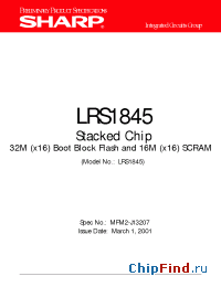 Datasheet LRS1845 manufacturer SHARP