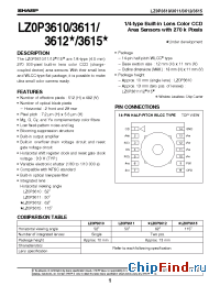 Datasheet LZ0P3611 manufacturer SHARP