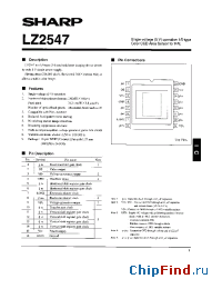 Datasheet LZ2547 manufacturer SHARP