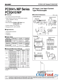 Datasheet PC3H410NIP manufacturer SHARP