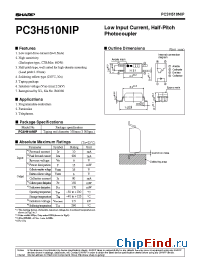 Datasheet PC3H510NIP manufacturer SHARP