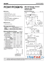 Datasheet PC3H7D manufacturer SHARP