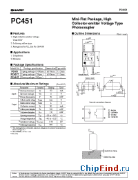 Datasheet PC451 manufacturer SHARP