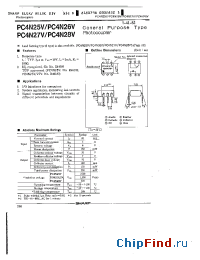 Datasheet PC4N28VI manufacturer SHARP