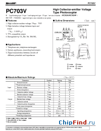 Datasheet PC703 manufacturer SHARP