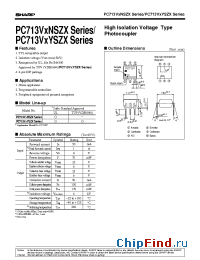 Datasheet PC713V0YSZX manufacturer SHARP