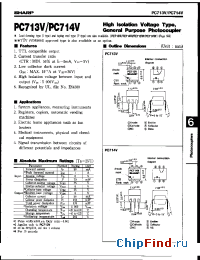 Datasheet PC714V1 manufacturer SHARP