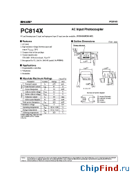 Datasheet PC814X1 manufacturer SHARP