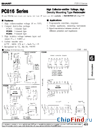 Datasheet PC816AC manufacturer SHARP
