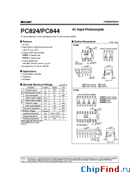 Datasheet PC824 manufacturer SHARP