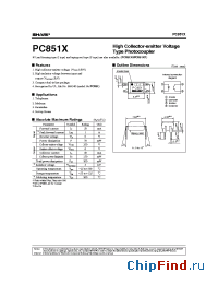 Datasheet PC851X manufacturer SHARP