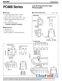 Datasheet PC866 manufacturer SHARP