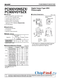Datasheet PC900V0YSZX manufacturer SHARP