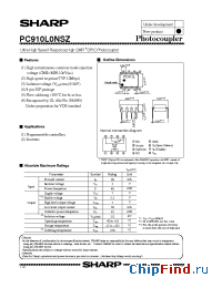 Datasheet PC910L0NSZ manufacturer SHARP