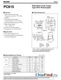 Datasheet PC915A manufacturer SHARP