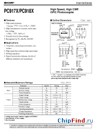 Datasheet PC917X manufacturer SHARP