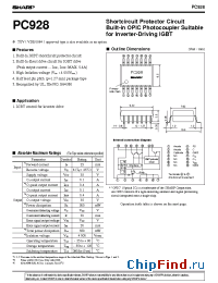 Datasheet PC928P manufacturer SHARP
