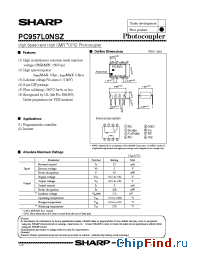 Datasheet PC957L0NSZ manufacturer SHARP