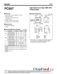 Datasheet PC957L0NSZ0F manufacturer SHARP