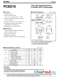 Datasheet PC9D10P manufacturer SHARP