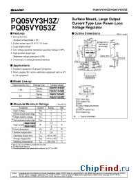 Datasheet PQ05VY3H3Z manufacturer SHARP