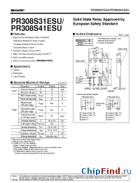 Datasheet PR308S31ESU manufacturer SHARP