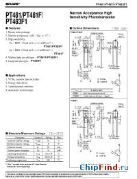 Datasheet PT481F manufacturer SHARP
