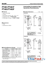 Datasheet PT491 manufacturer SHARP